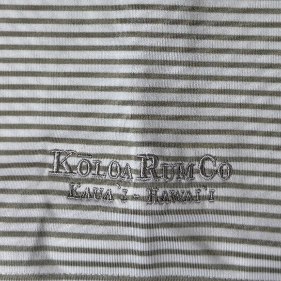 Nike Golf Polo Shirt Mens XXL Tall Gray Striped Dri Fit Short Sleeve Performance - Picture 5 of 6